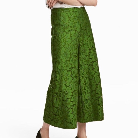 Green lace pants Clearance